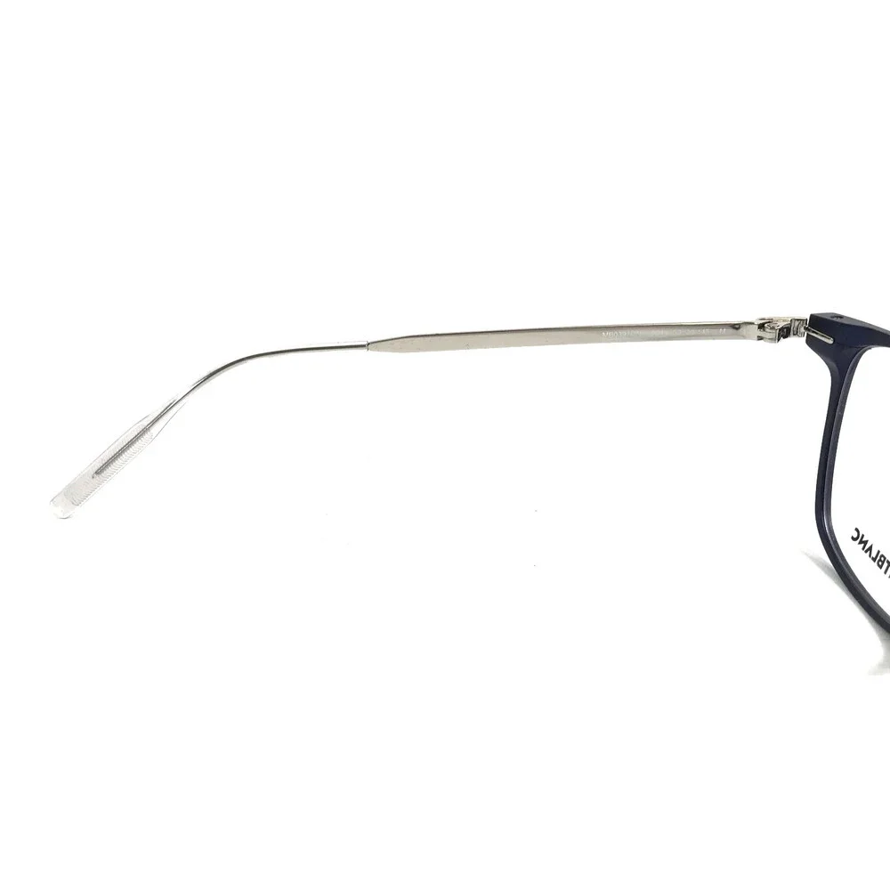 Montblanc Eyeglasses Frames MB0397ON 004 Blue Silver Square Full Rim 52-20-145